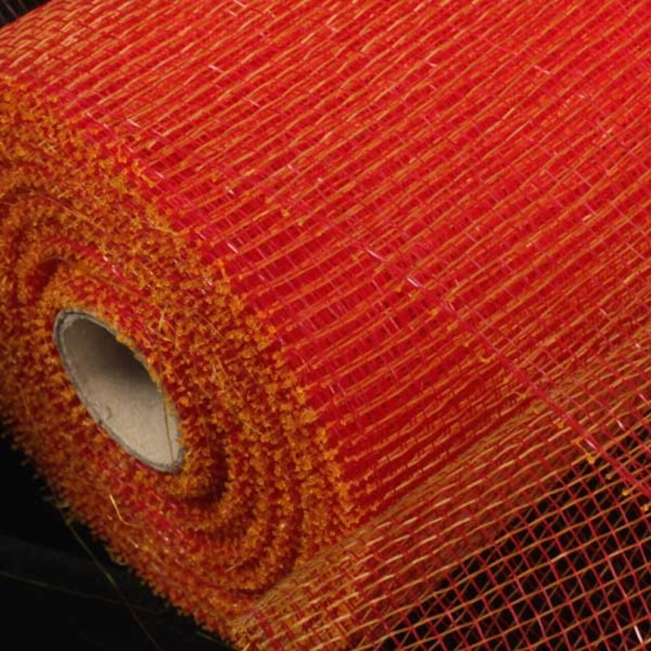 The Ribbon People Golden Red Decorating Mesh Craft Ribbon 6.5" x 80 Yards